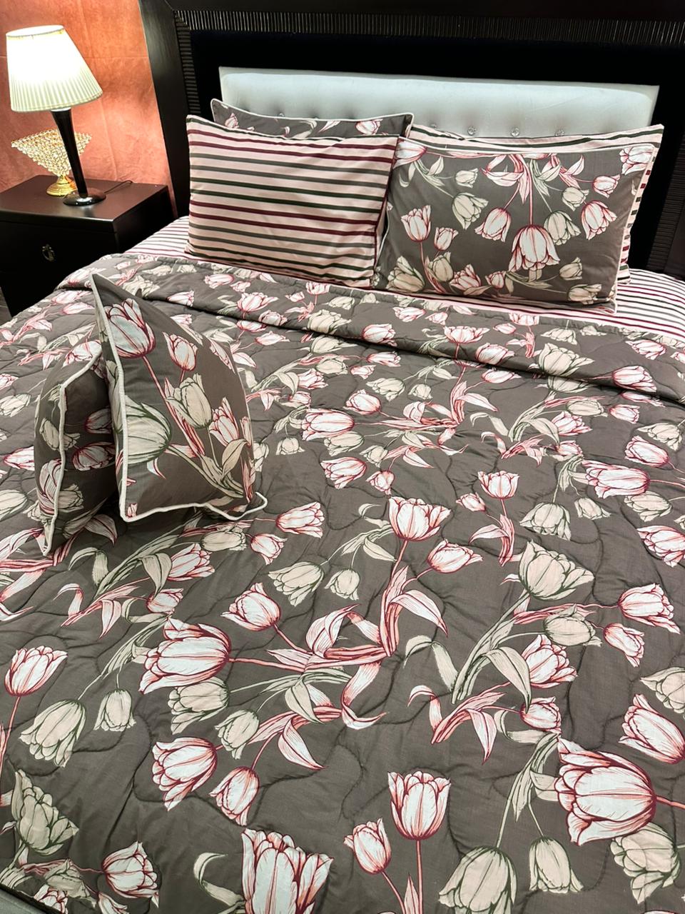 IV538 Cotton Comforter Set - Light Filling