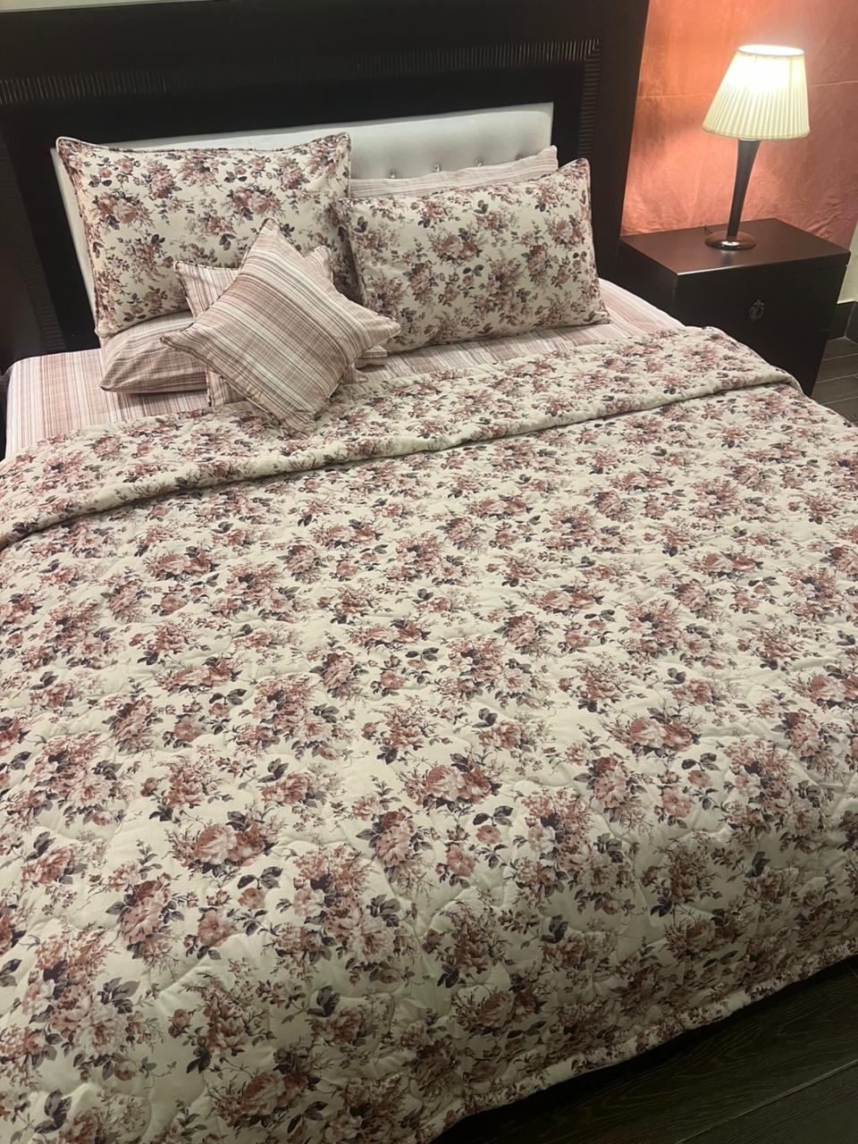 IV623 Cotton Comforter Set - Light Filling