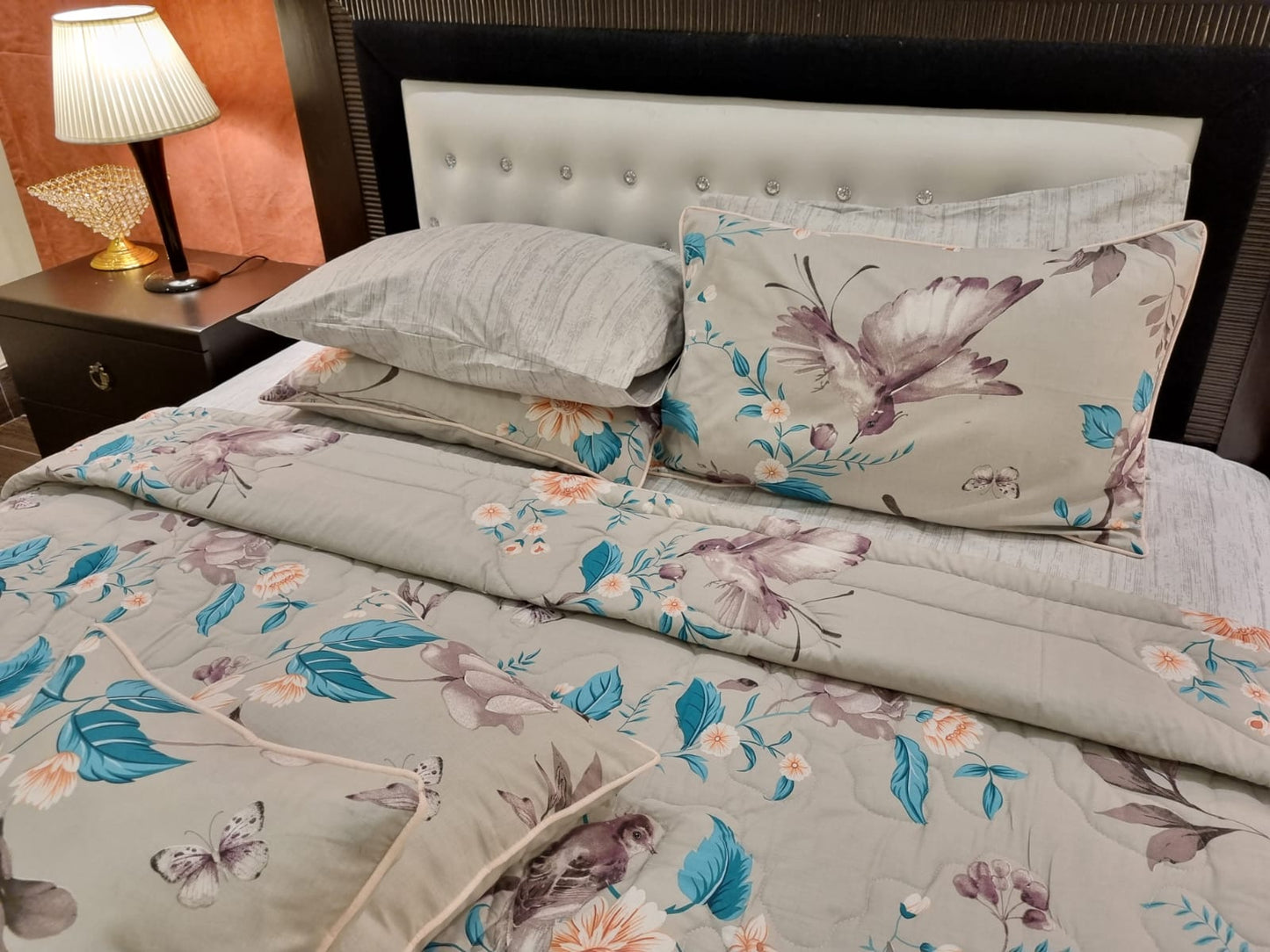 IV482 Cotton Comforter Set - Light Filling
