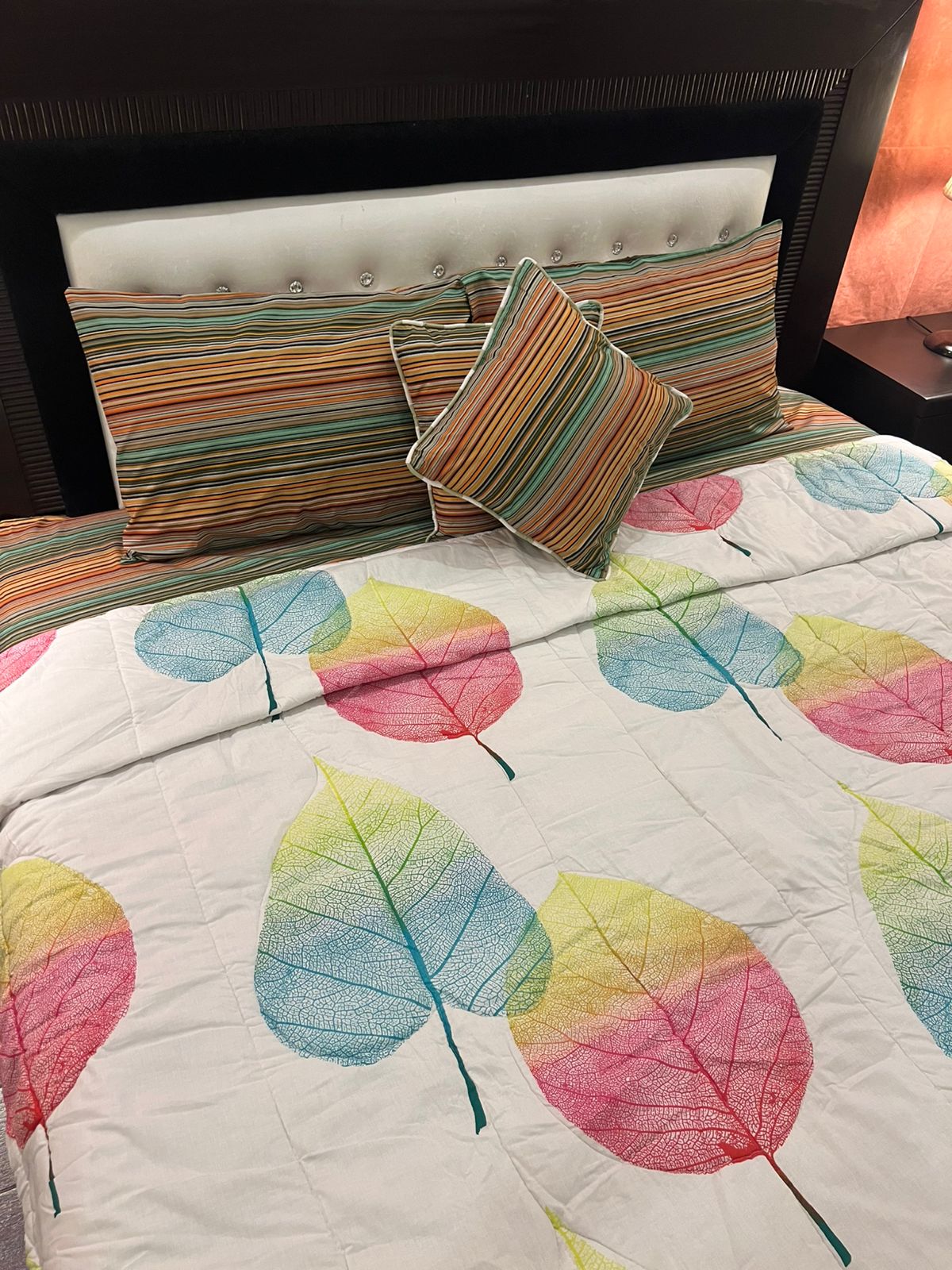 IV621 Cotton Comforter Set - Light Filling