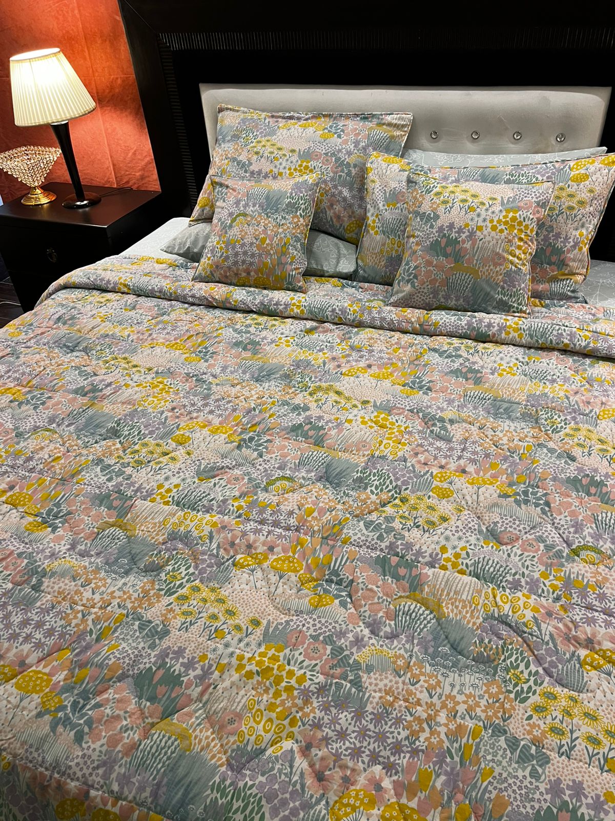 IV673 Cotton Comforter Set - Light Filling