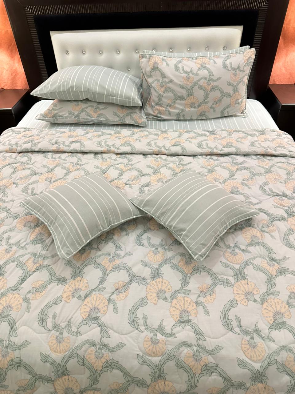 IV542 Cotton Comforter Set - Light Filling