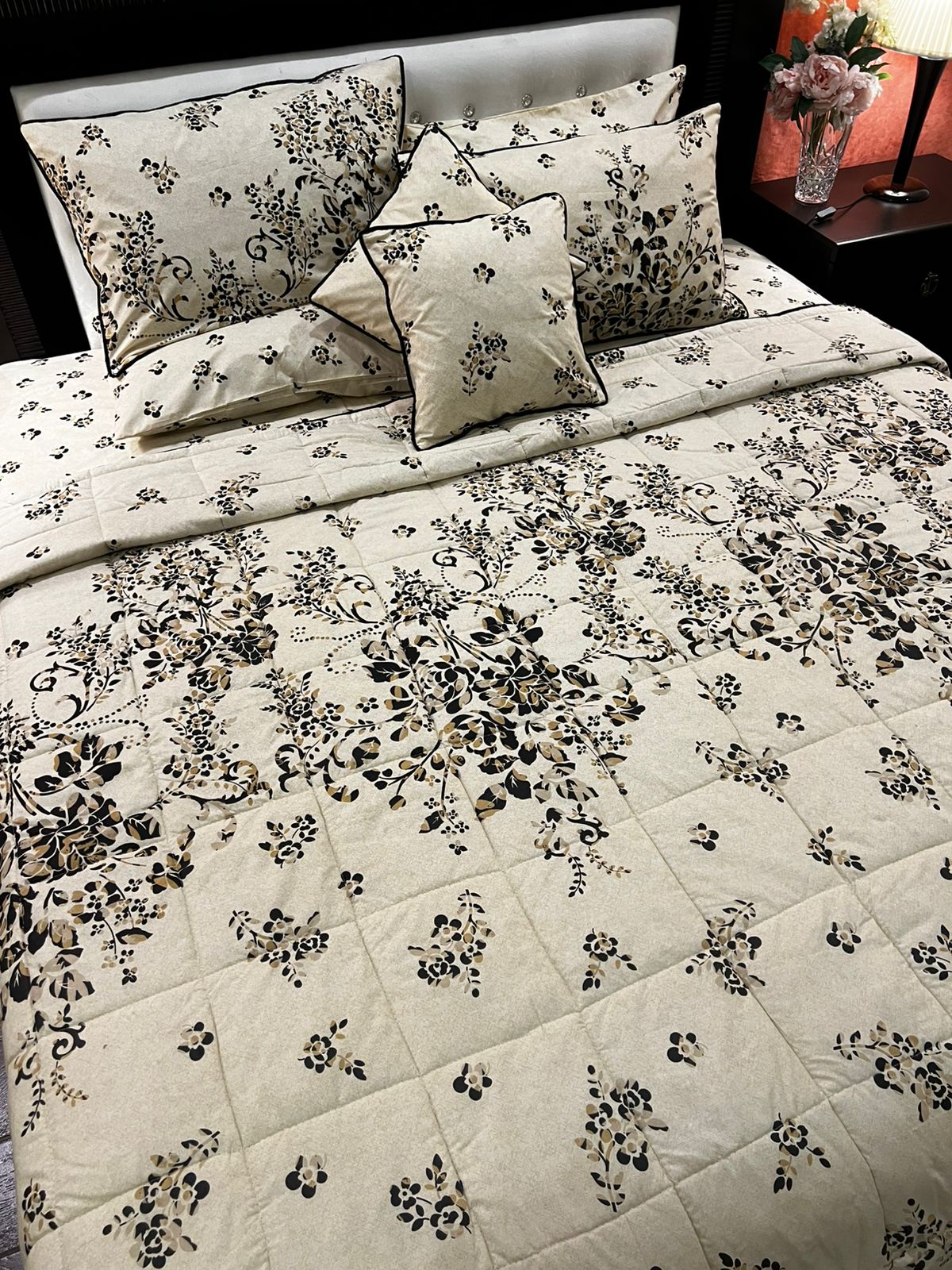 IV681 Cotton Comforter Set - Light Filling