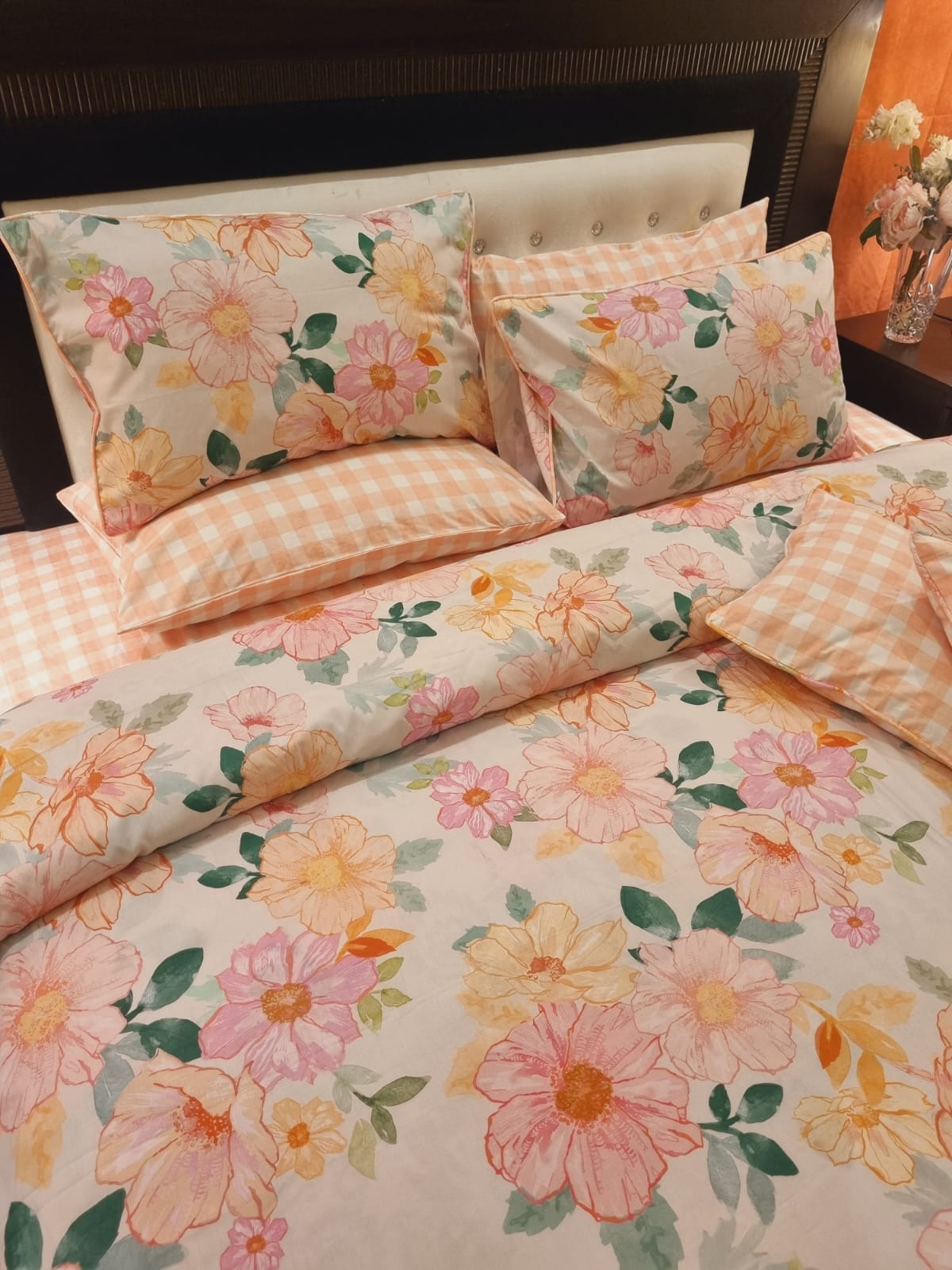 IV692 Percale Cotton Duvet Cover Set - Without Filling