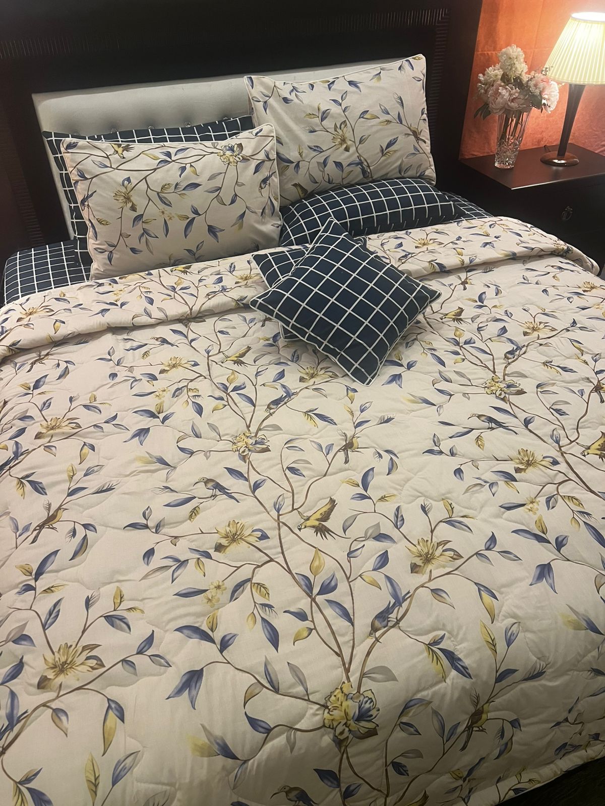 IV639 Cotton Comforter Set - Light Filling