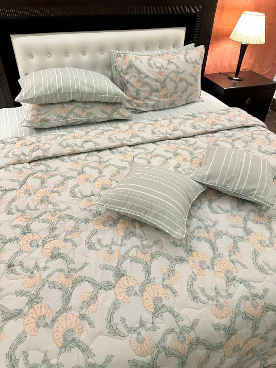 IV542 Cotton Comforter Set - Light Filling