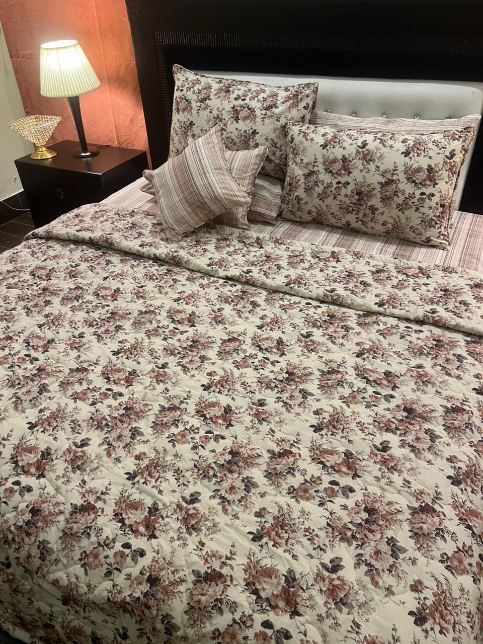 IV623 Cotton Comforter Set - Light Filling