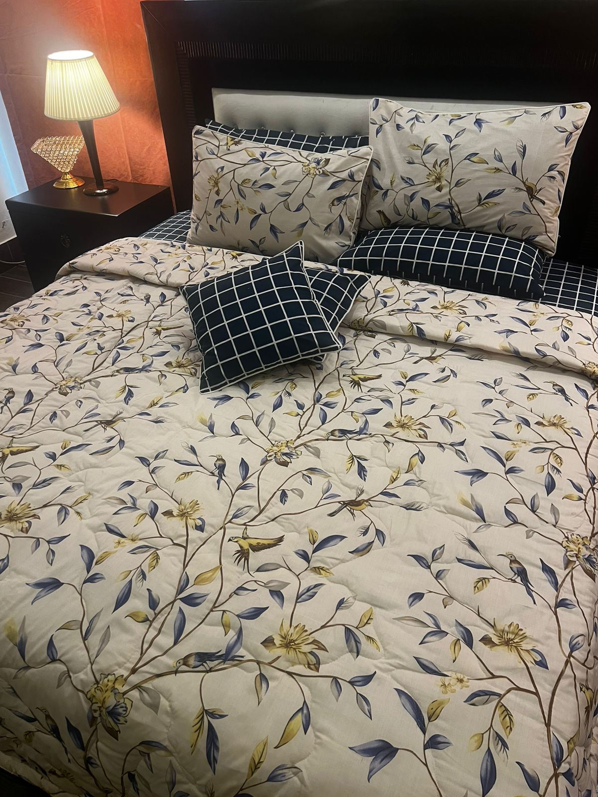 IV639 Cotton Comforter Set - Light Filling