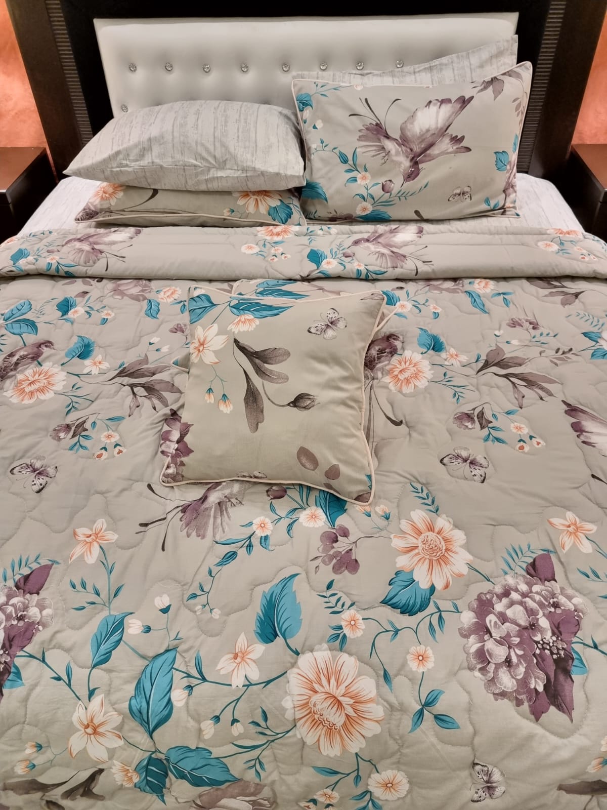 IV482 Cotton Comforter Set - Light Filling