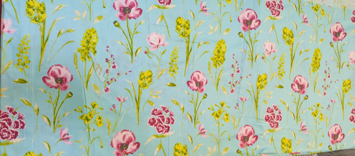 The Azure Meadow Botanical Duvet Cover Set