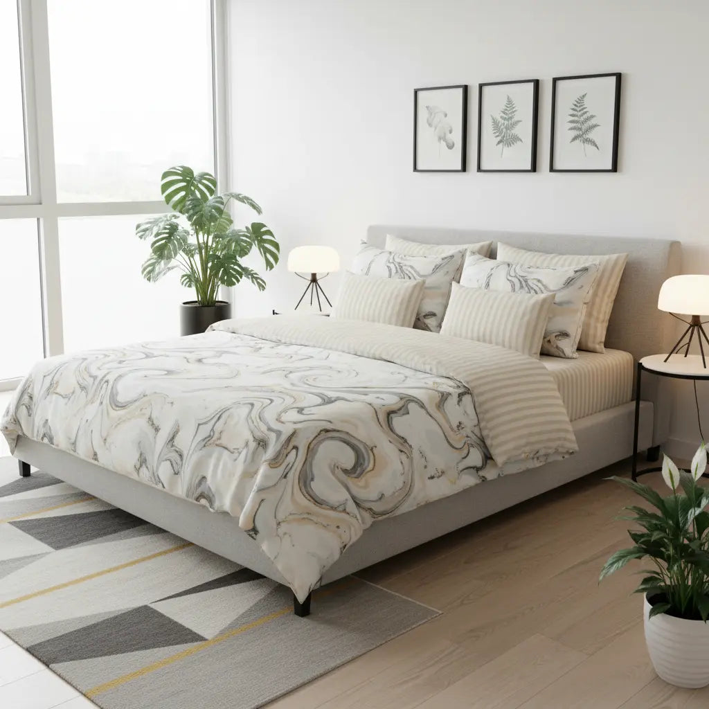 IV728 Cotton Duvet Cover Set - Without Filling