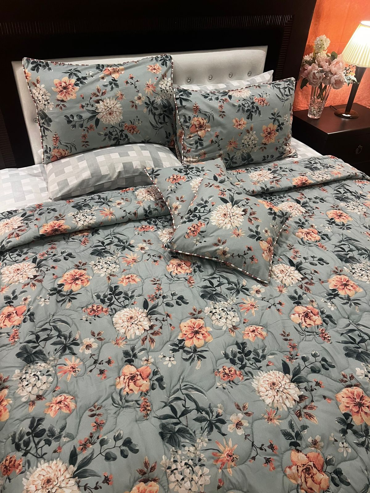 IV659 Cotton Comforter Set - Light Filling