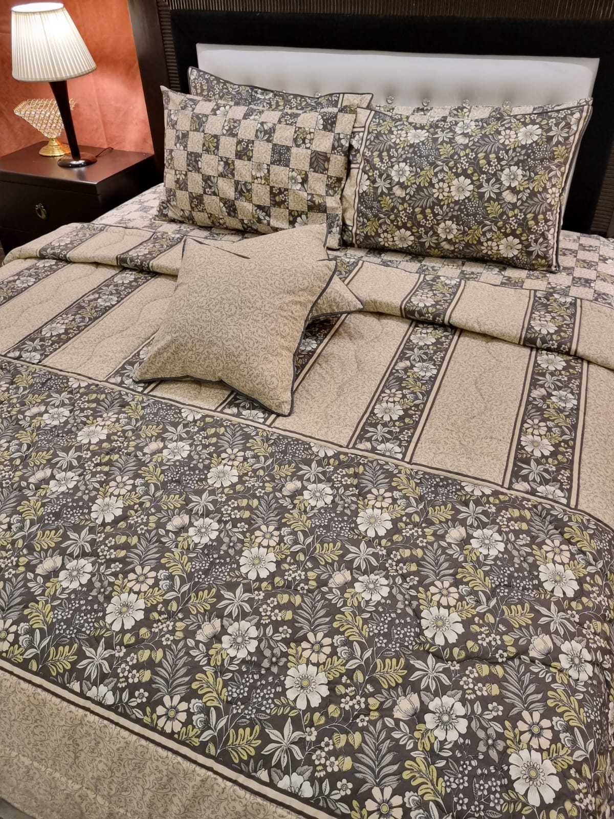 IV489 Cotton Comforter Set - Light Filling