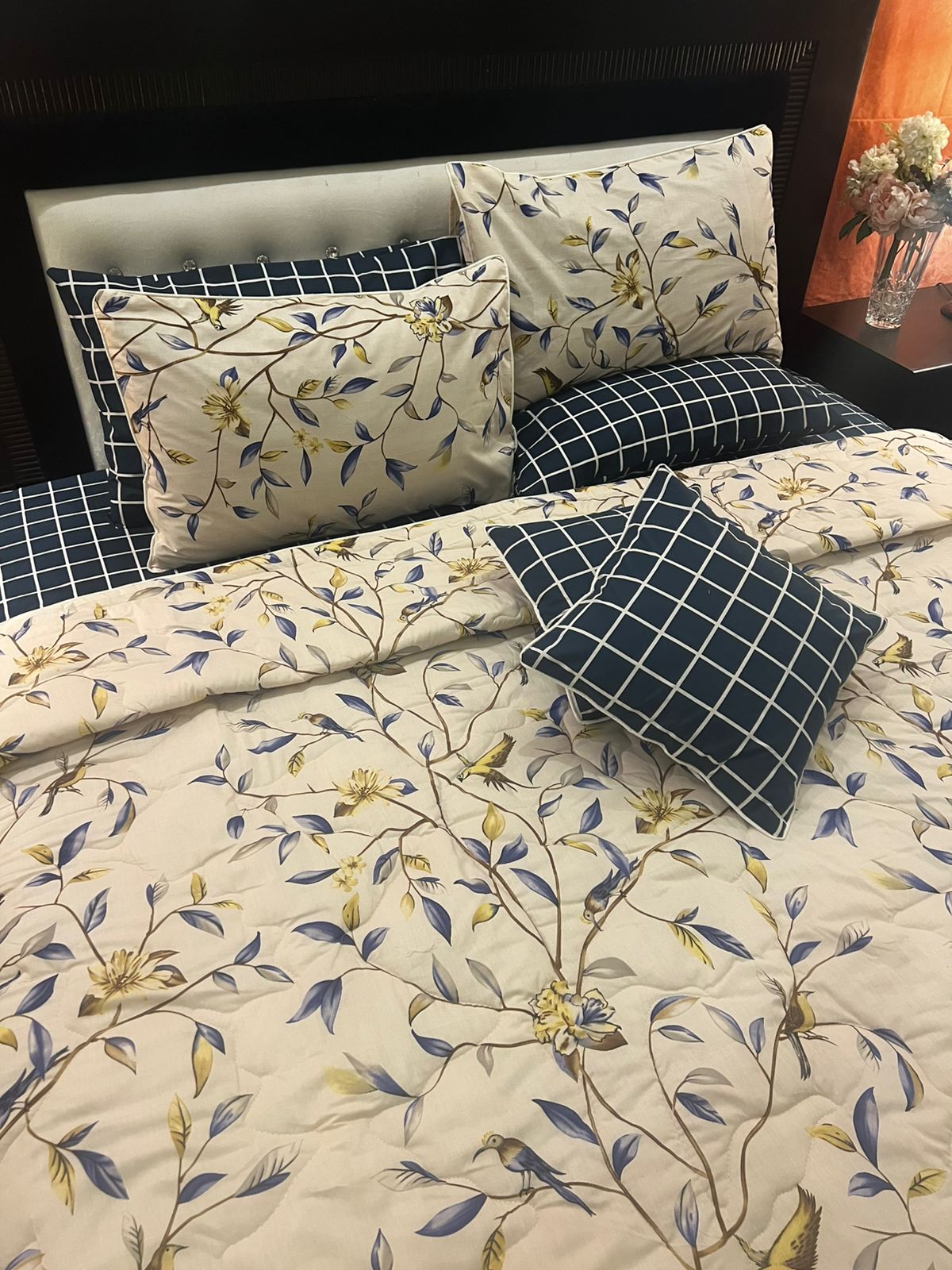 IV639 Cotton Comforter Set - Light Filling