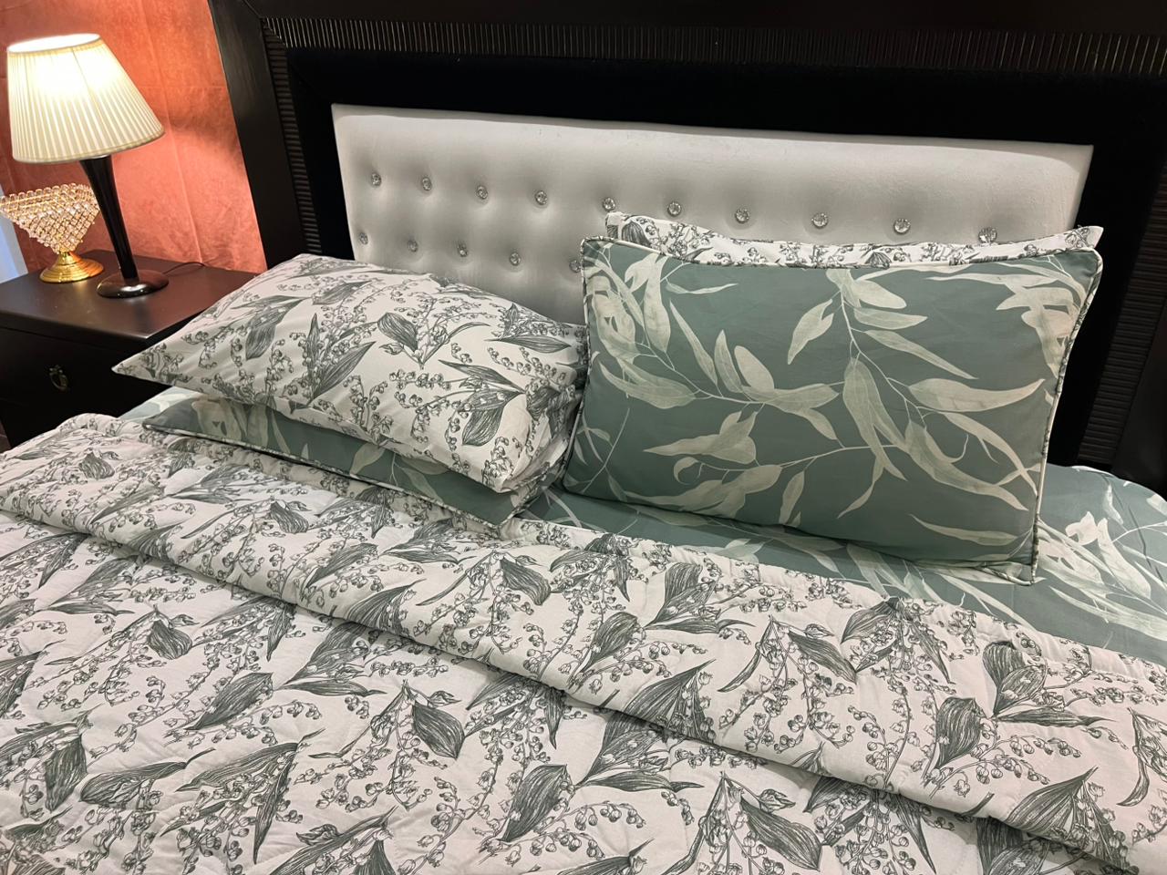 IV570 Cotton Comforter Set - Light Filling