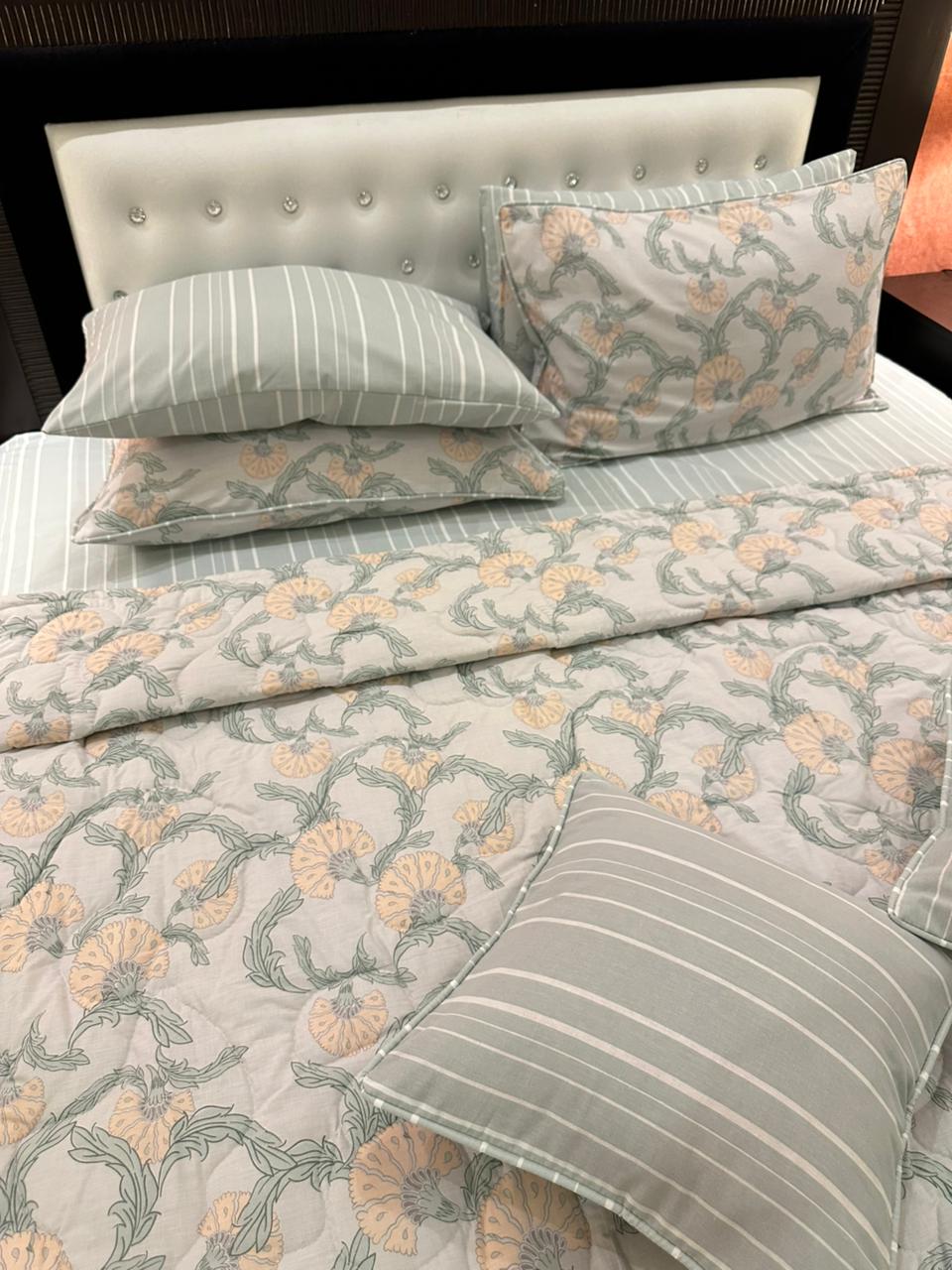 IV542 Cotton Comforter Set - Light Filling