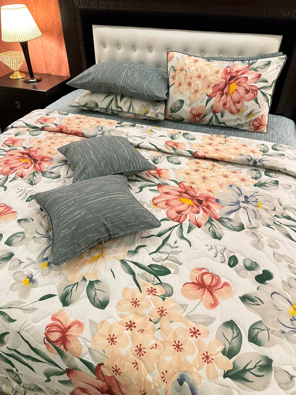 IV544 Cotton Comforter Set - Light Filling