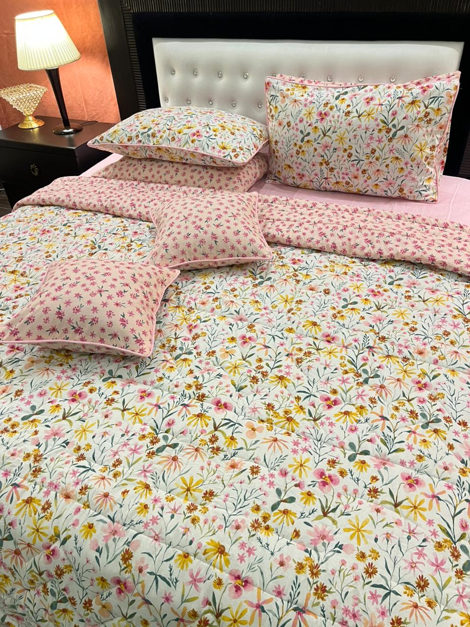 IV566 Cotton Comforter Set - Light Filling