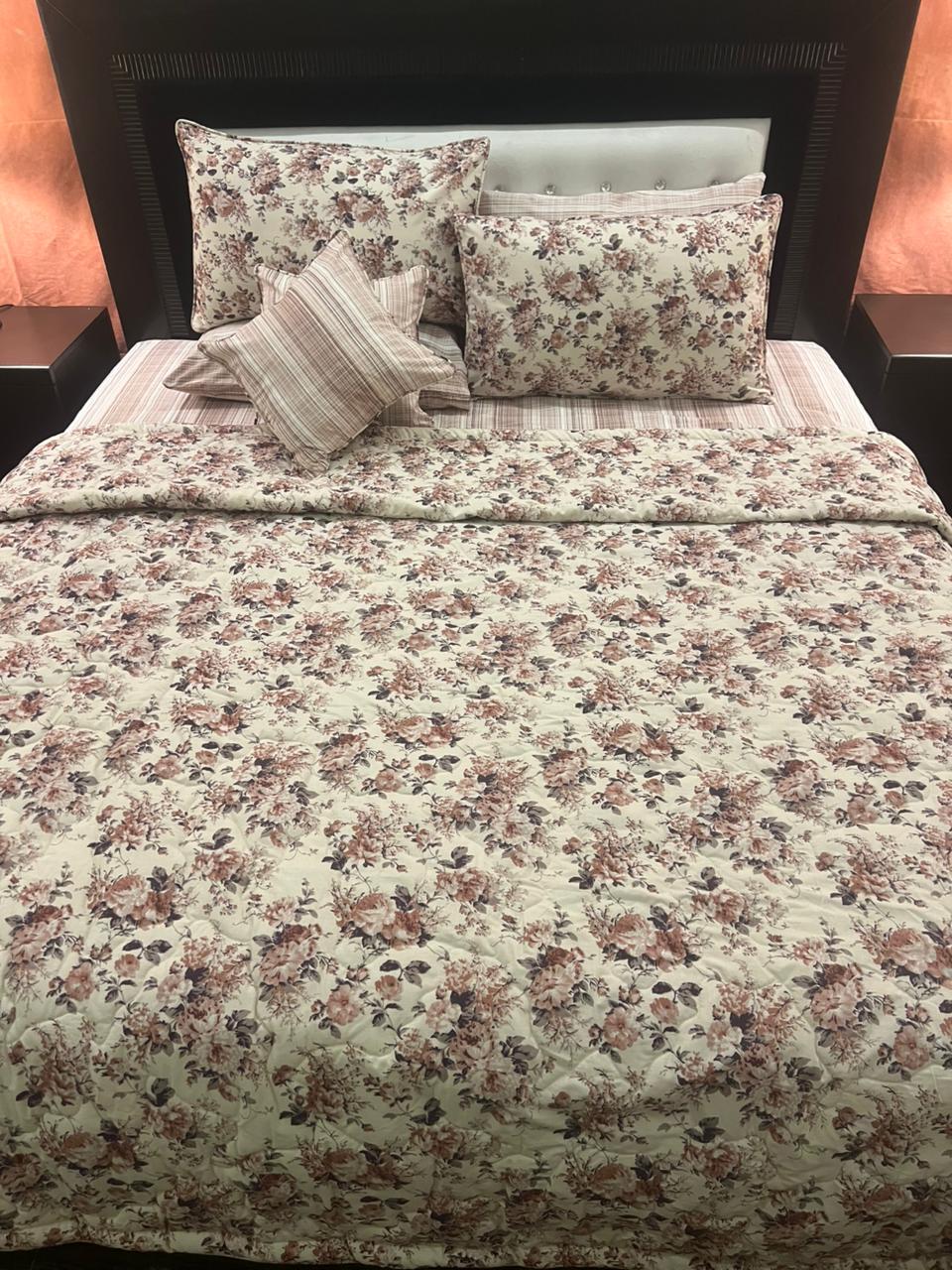 IV623 Cotton Comforter Set - Light Filling