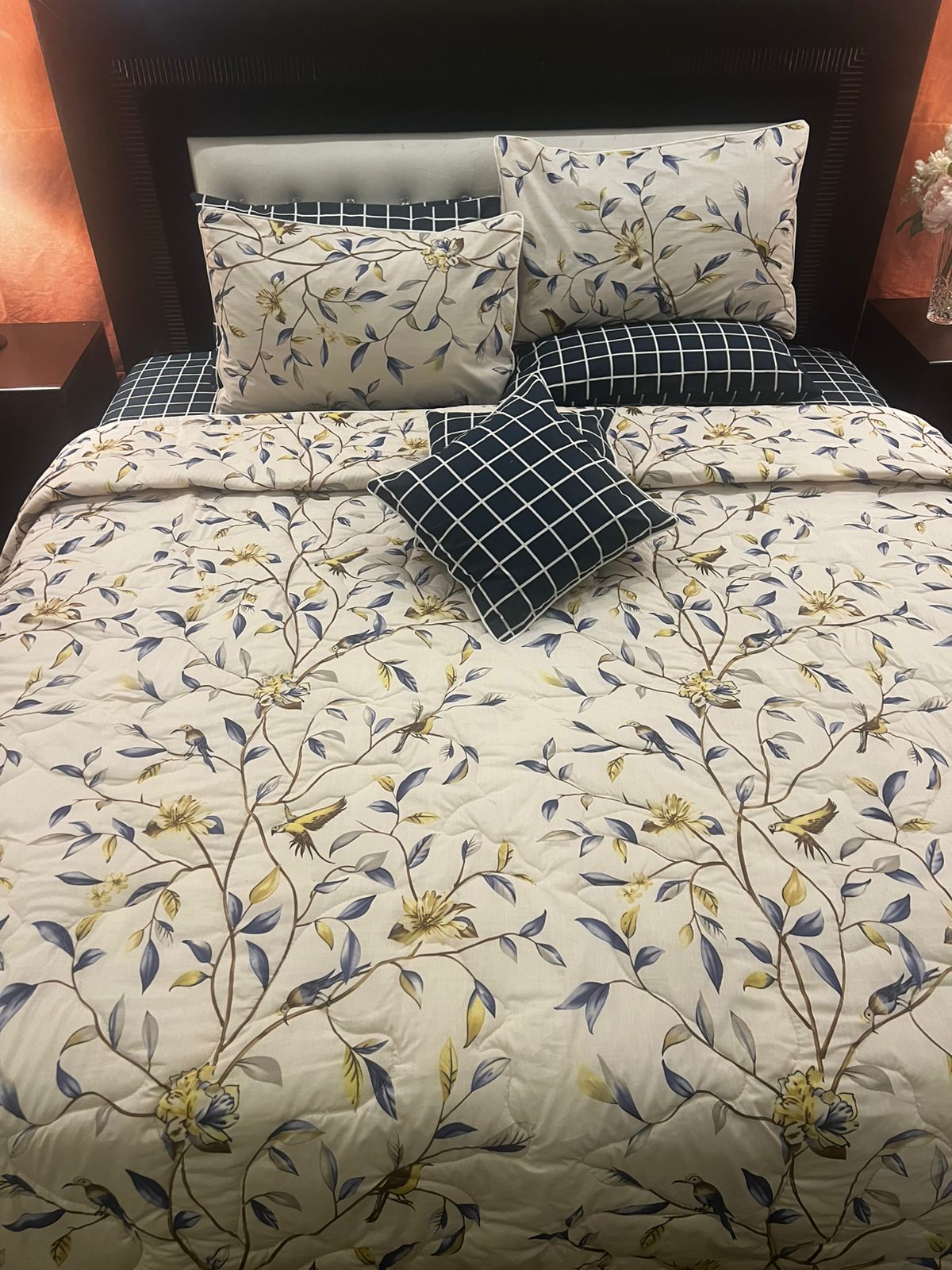IV639 Cotton Comforter Set - Light Filling