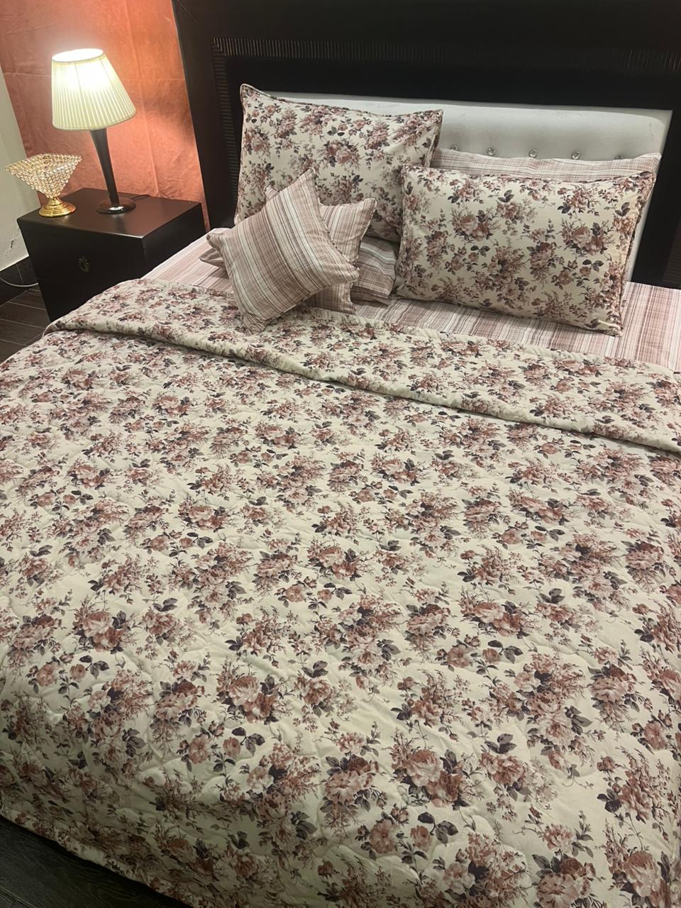 IV623 Cotton Comforter Set - Light Filling