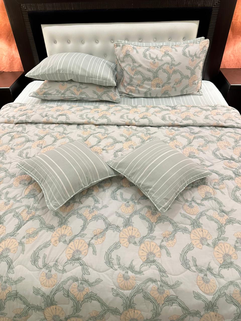 IV542 Cotton Comforter Set - Light Filling