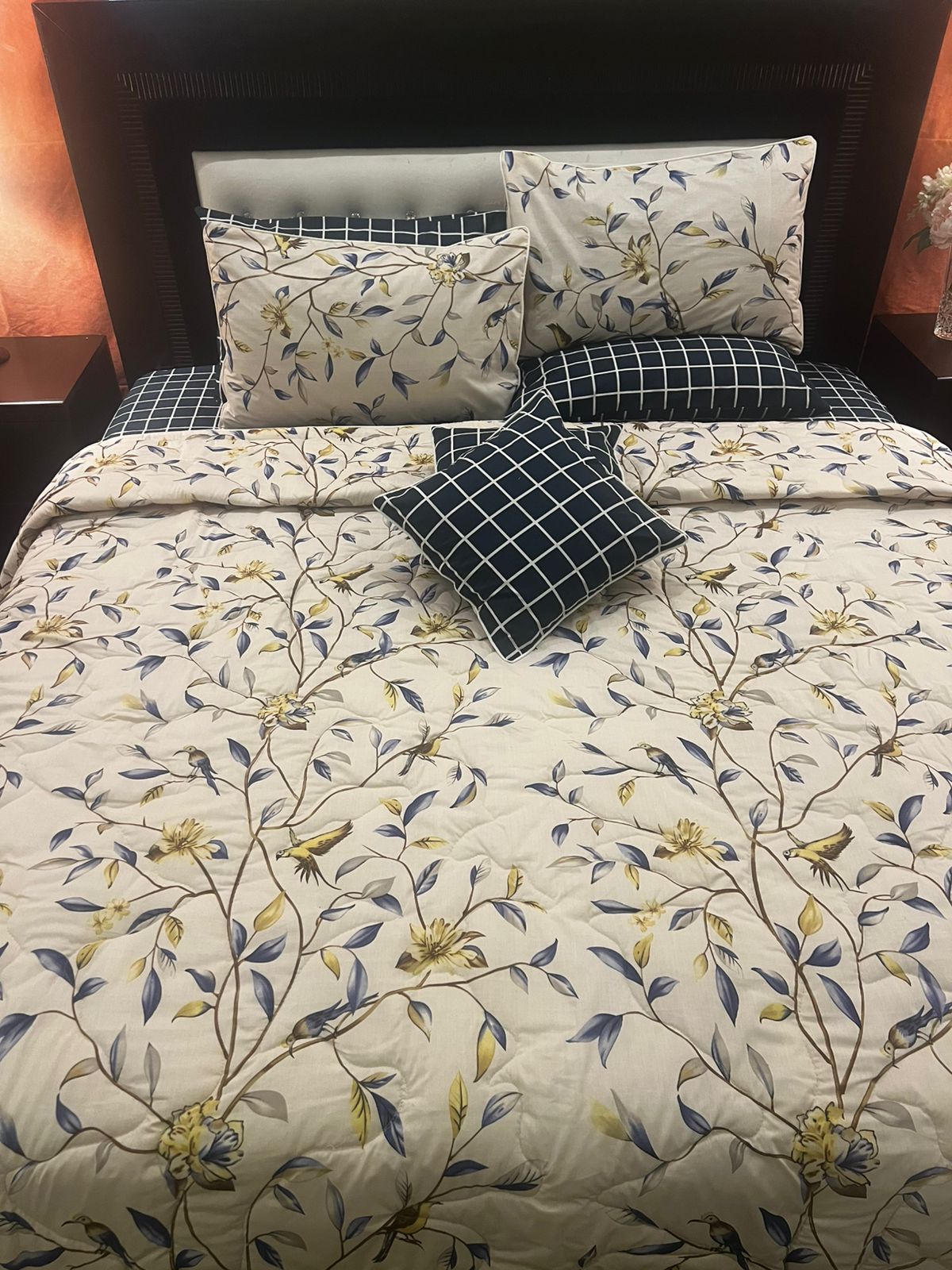 IV639 Cotton Comforter Set - Light Filling