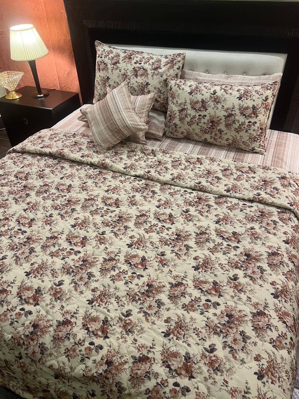 IV623 Cotton Comforter Set - Light Filling