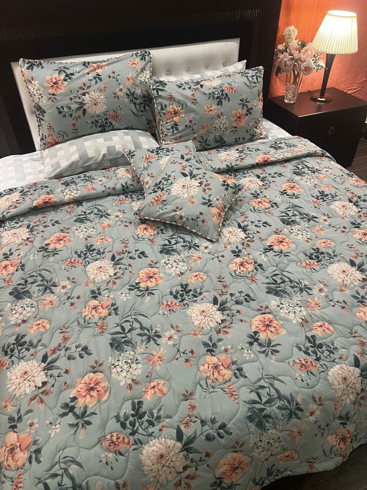 IV659 Cotton Comforter Set - Light Filling