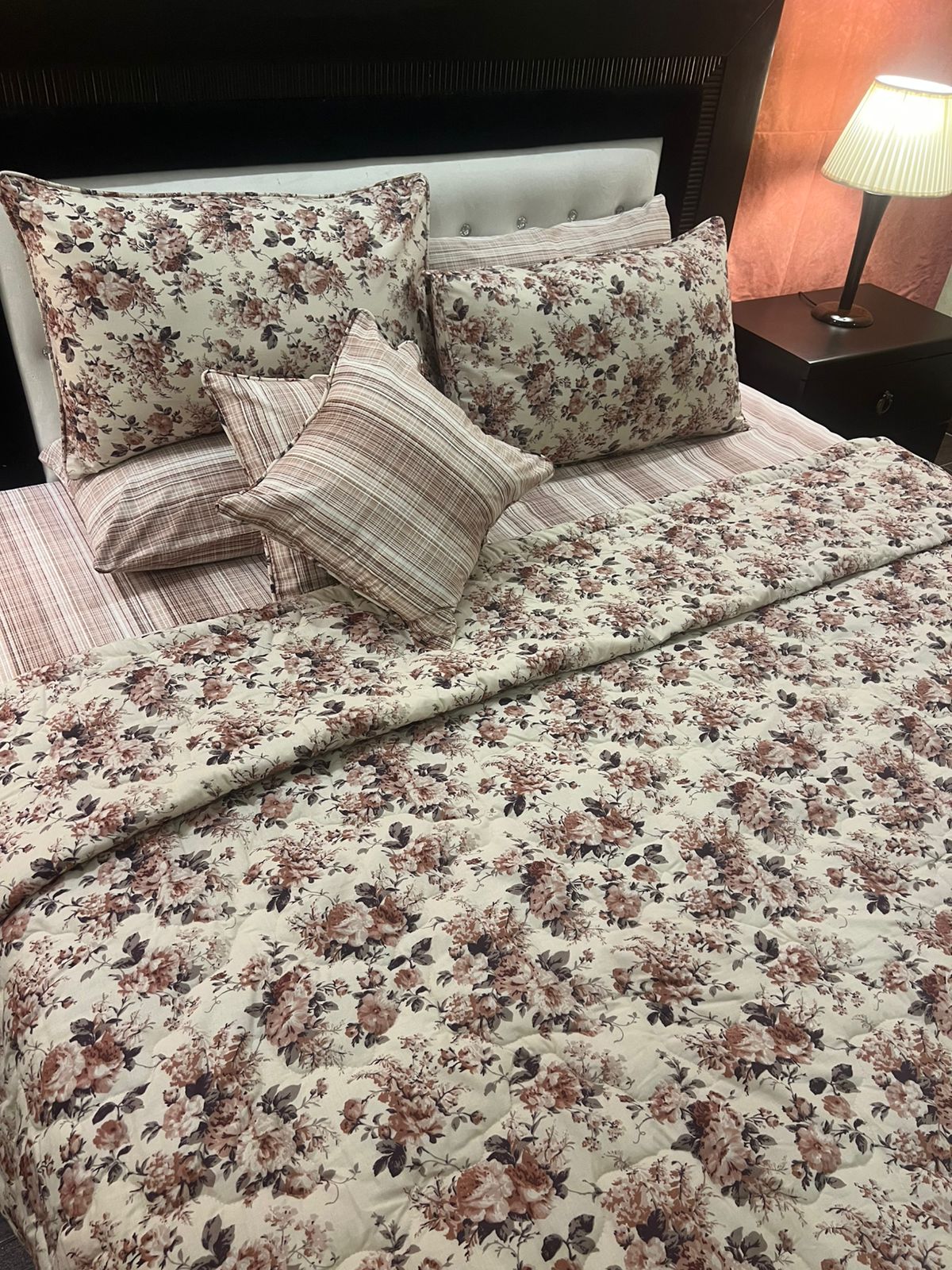 IV623 Cotton Comforter Set - Light Filling