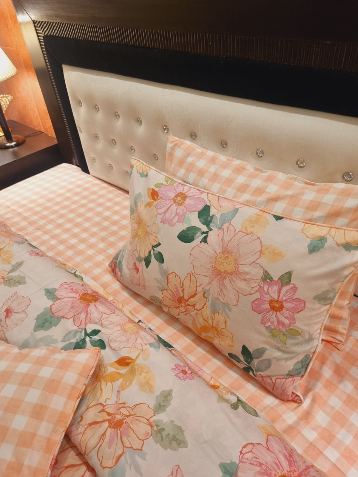 IV692 Percale Cotton Comforter Set - Light Filling