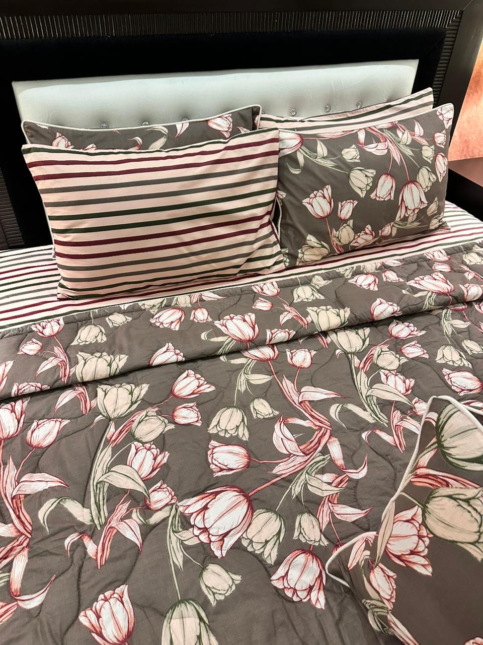 IV538 Cotton Comforter Set - Light Filling