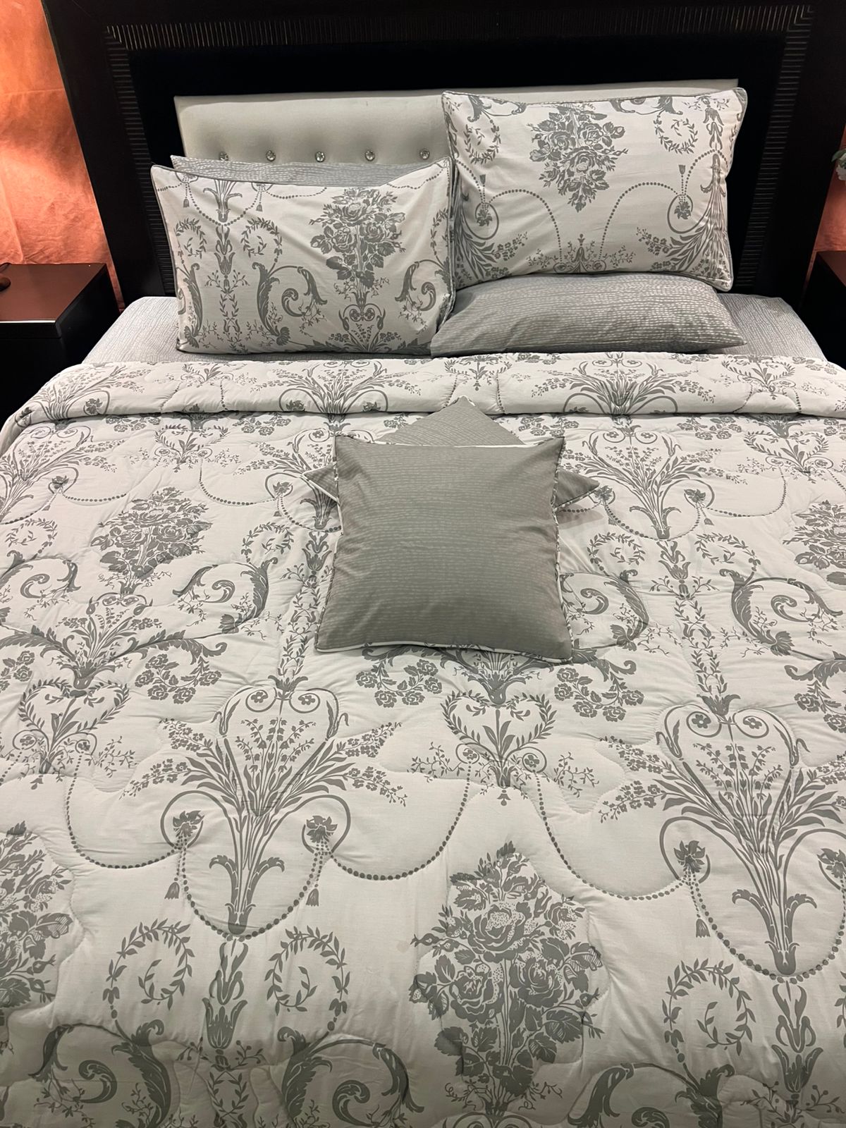 IV629 Percale Cotton Comforter Set - Light Filling