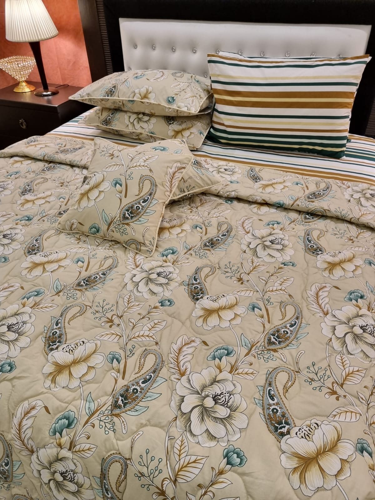 IV497 Cotton Comforter Set - Light Filling