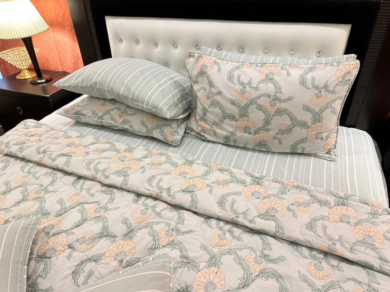 IV542 Cotton Comforter Set - Light Filling
