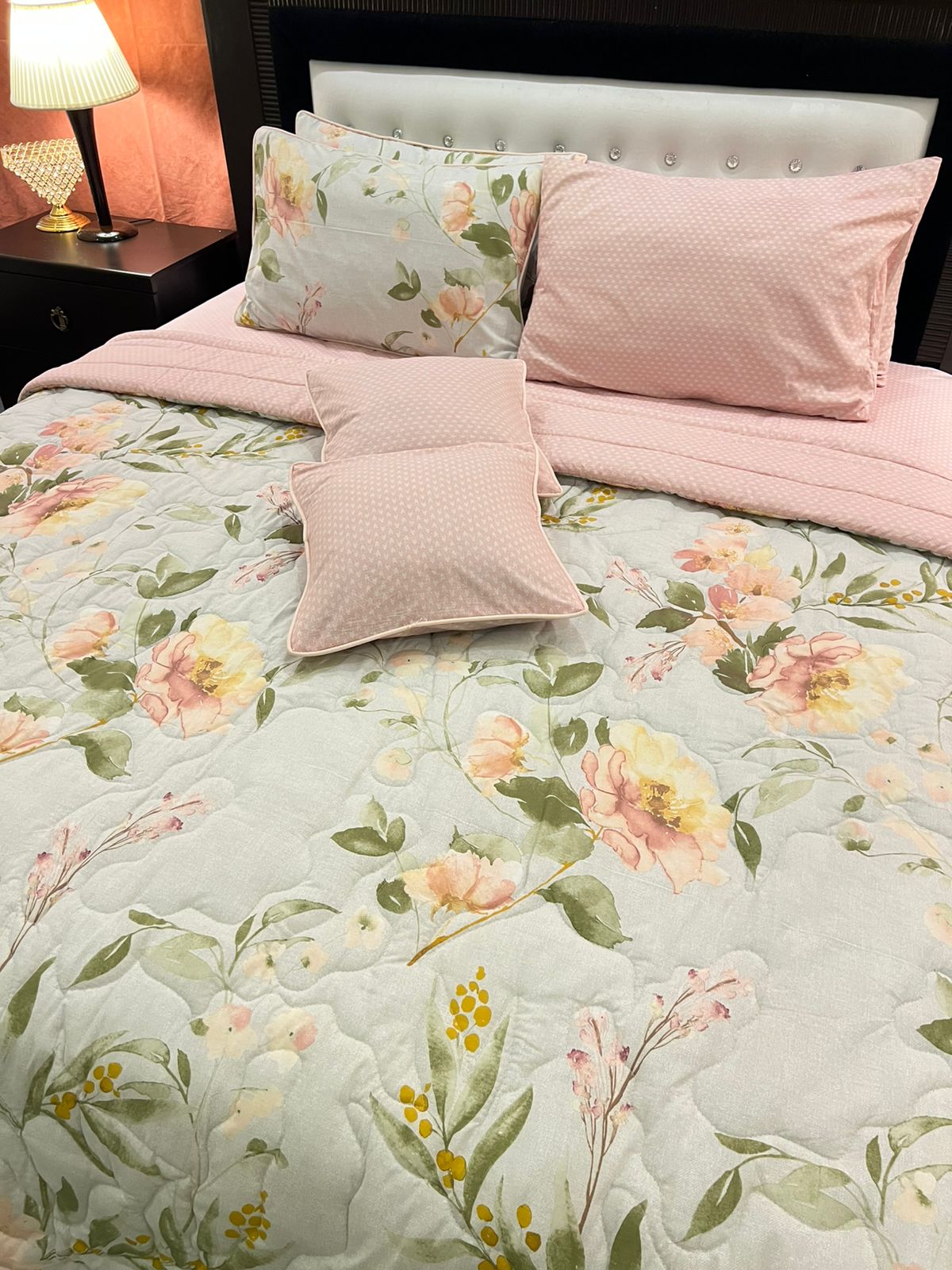 IV576 Cotton Comforter Set - Light filling