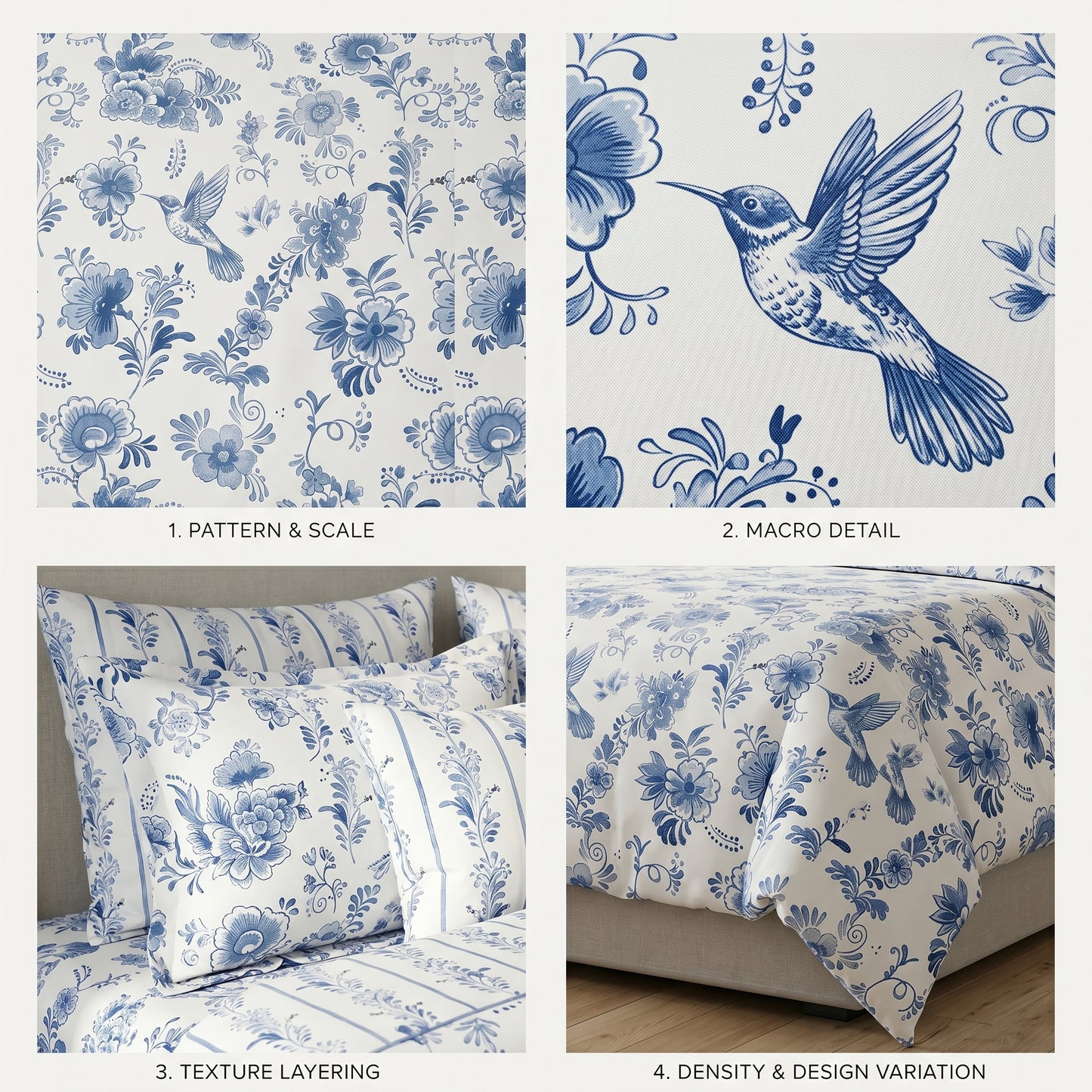 Indigo Veil Duvet Cover Set