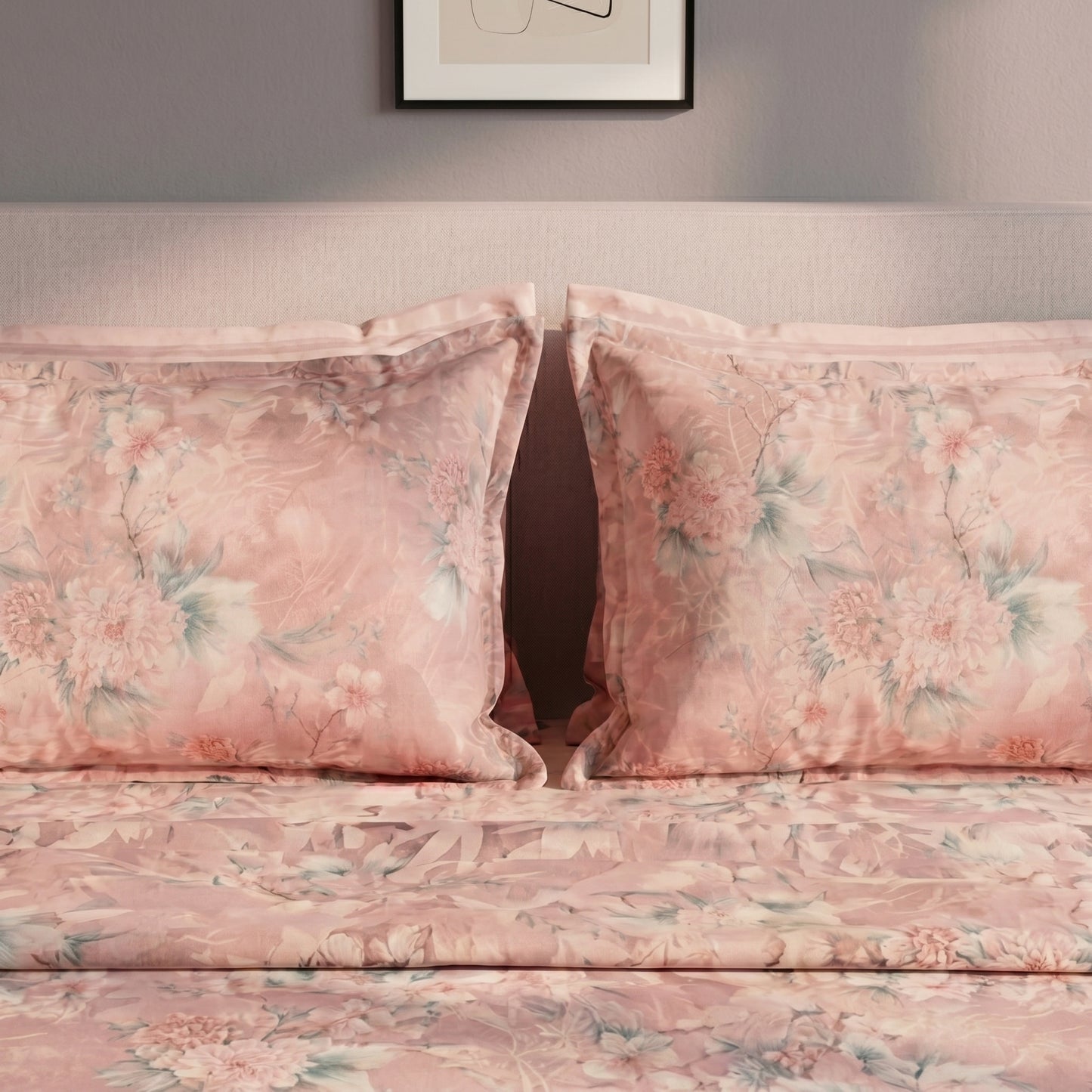 IVS920 Luxury Cotton Satin Bed Sheet Set