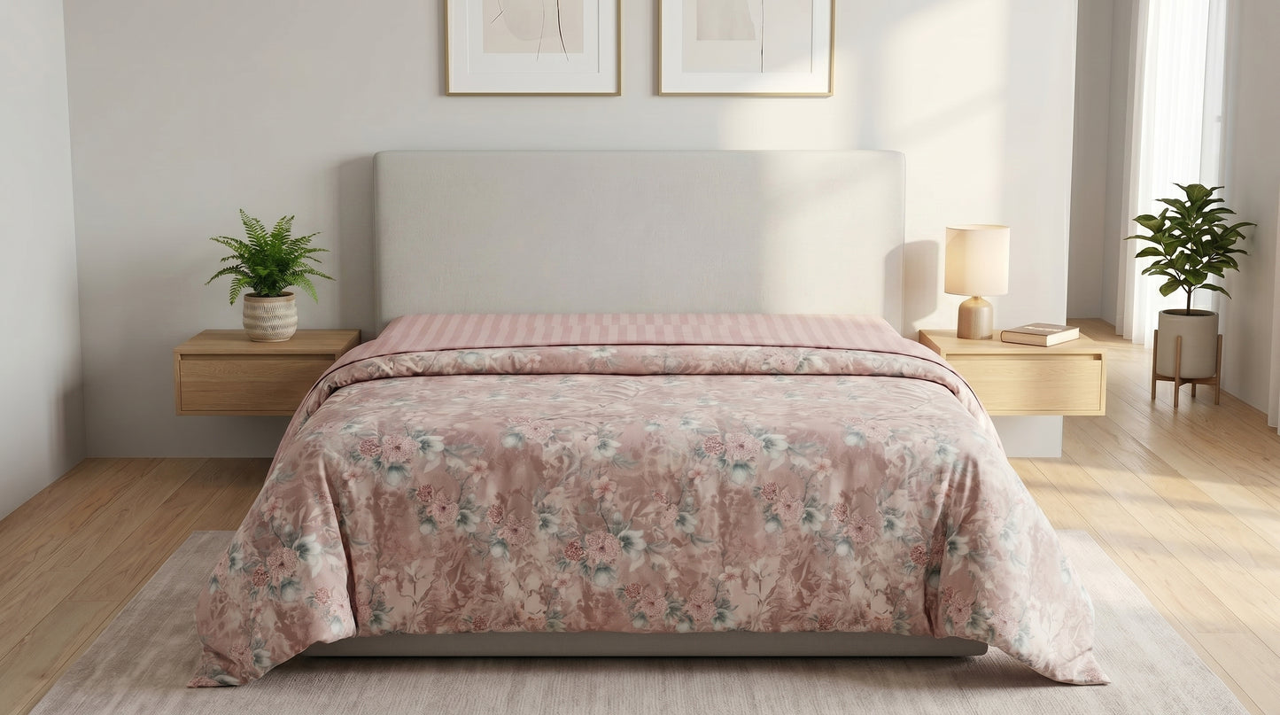 IV920 Luxury Cotton Satin Duvet Cover Set - Without Filling