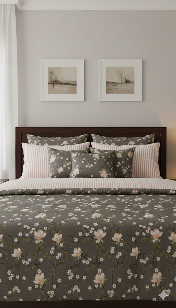 IV741 Cotton Comforter Set - Light Filling