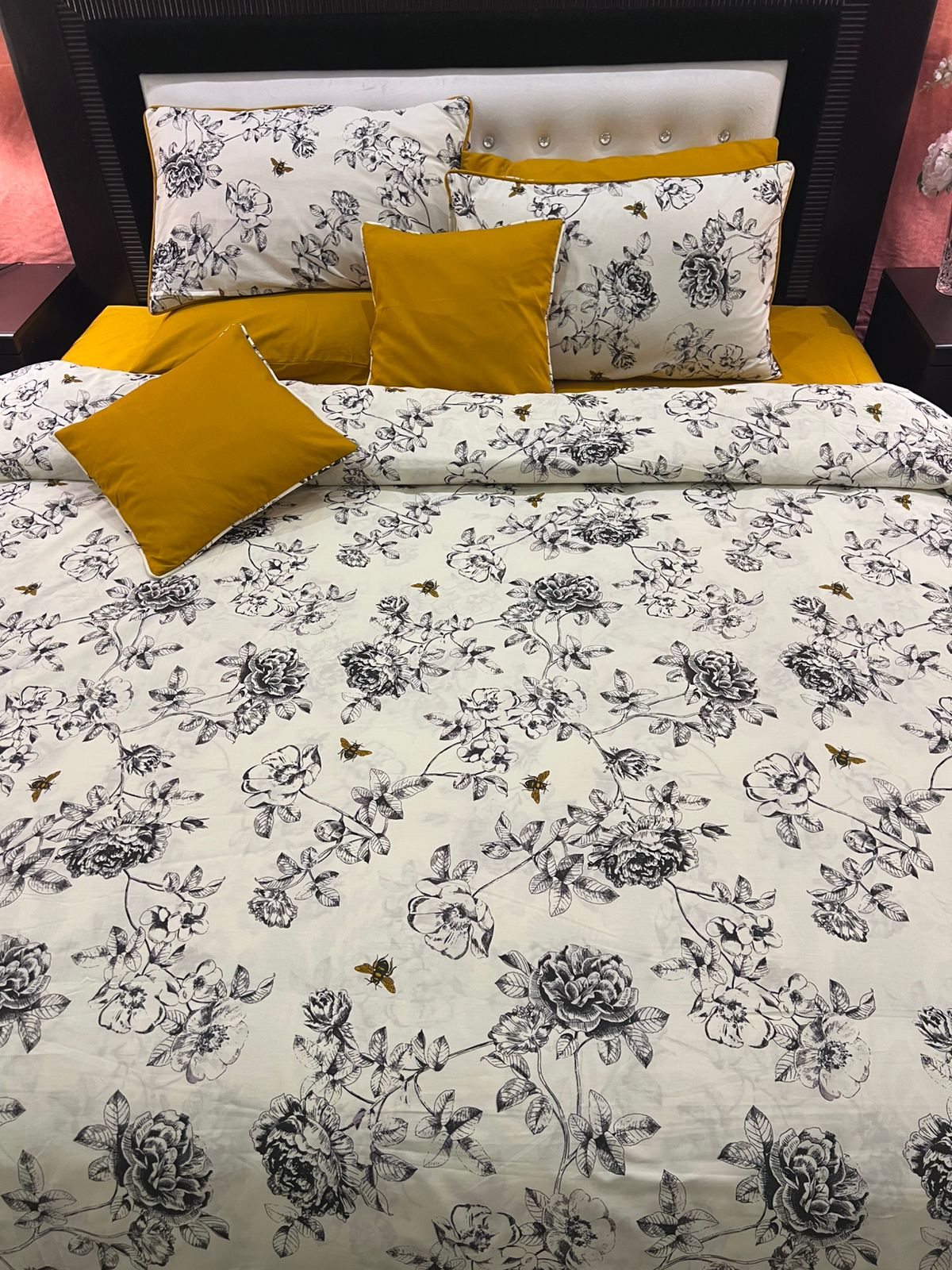 IV695 Percale Cotton Comforter Set - Light Filling