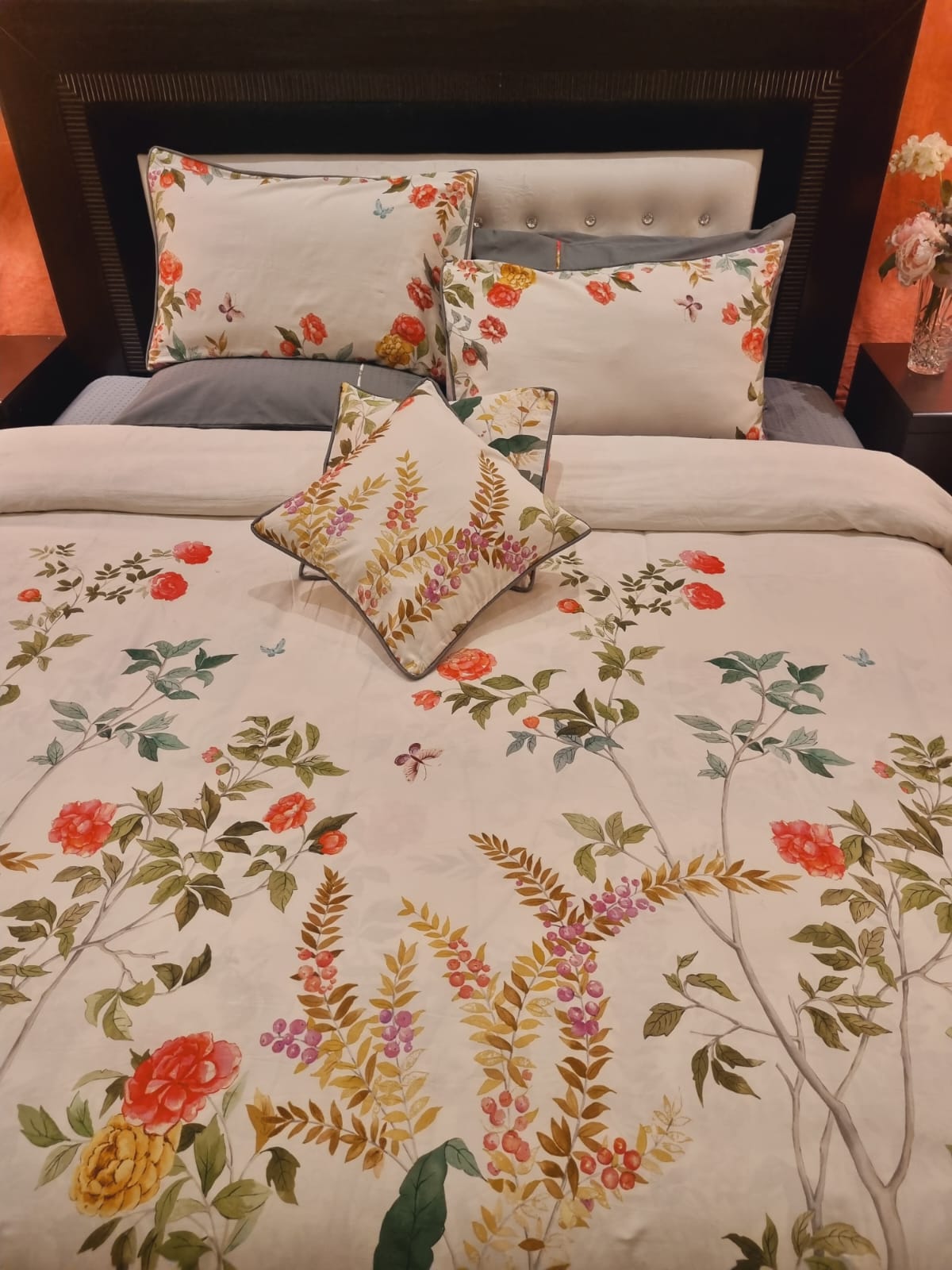 IV703 Luxury Cotton Satin Duvet Cover Set - Without Filling