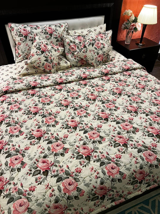 IV675 Cotton Comforter Set - Light Filling