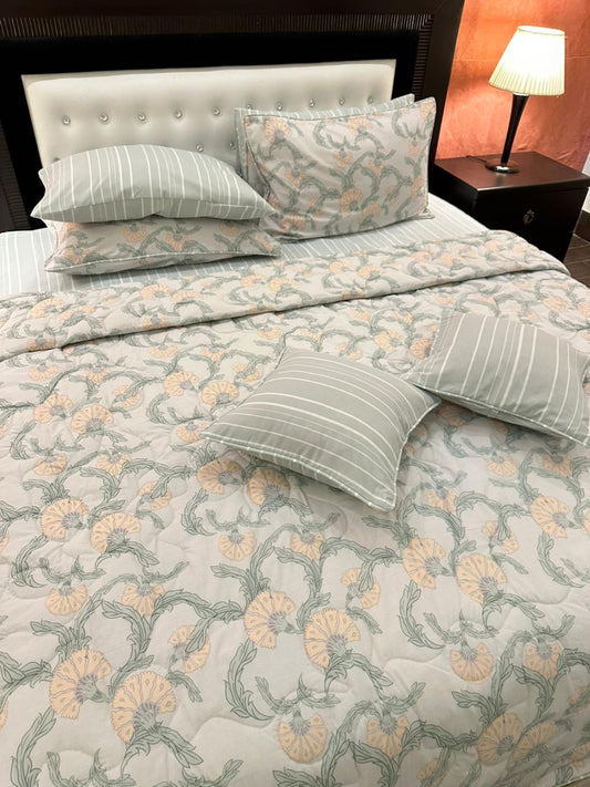 IV542 Cotton Comforter Set - Light Filling