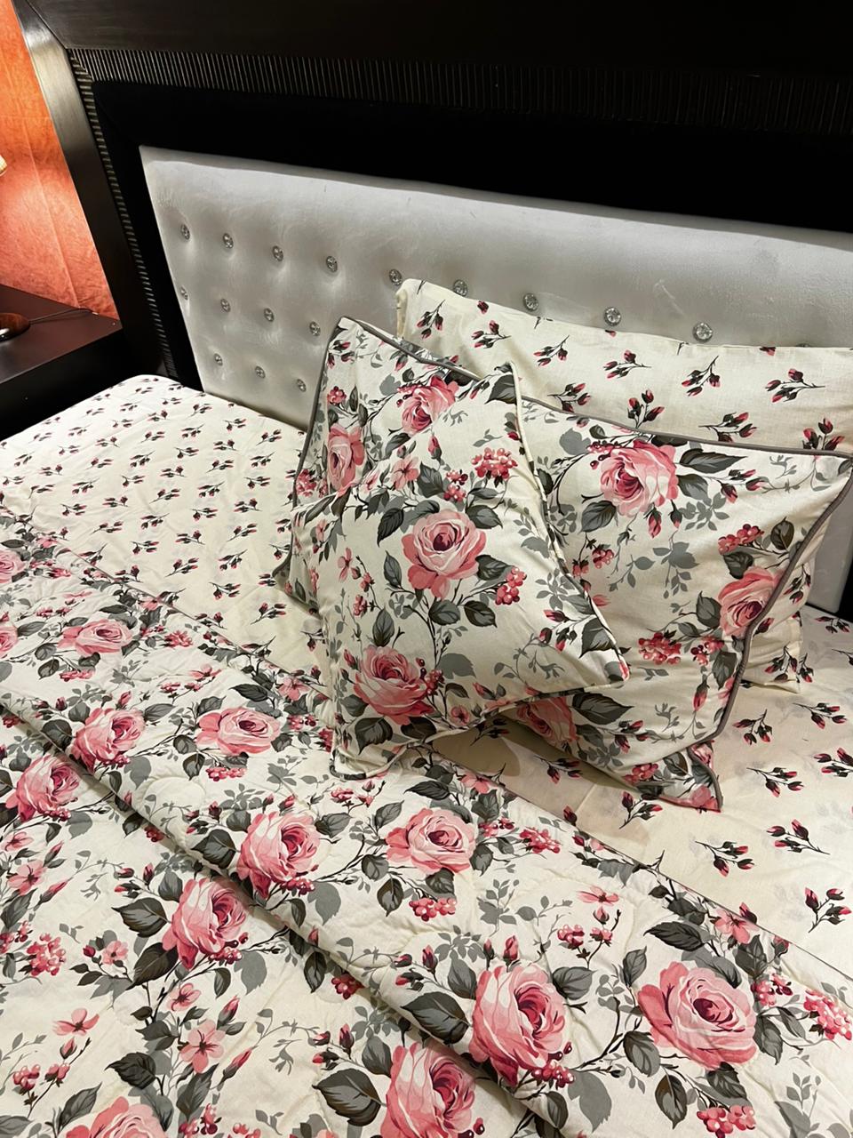 IV675 Cotton Comforter Set - Light Filling