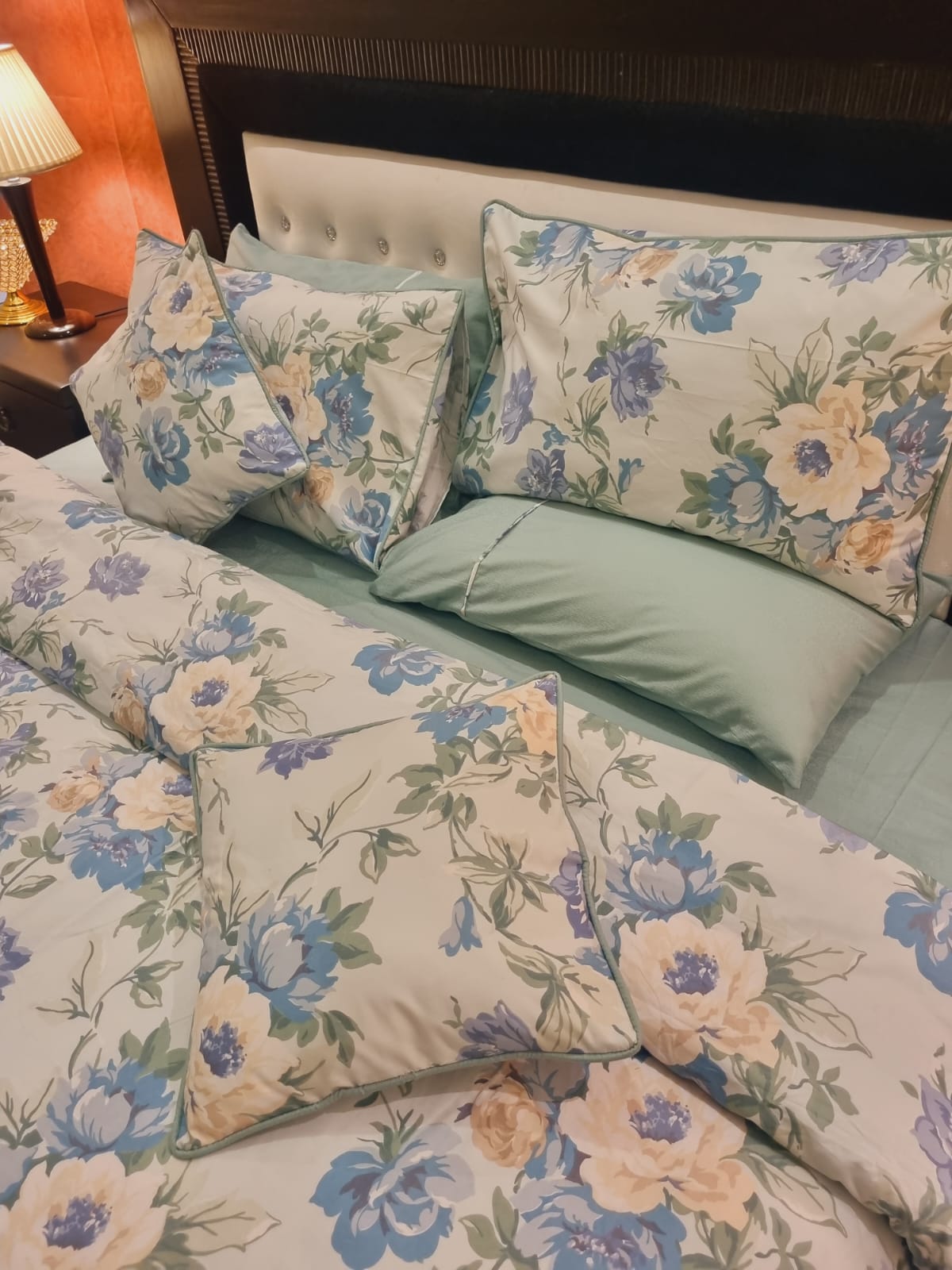 IV702 Luxury Cotton Satin Duvet Cover Set - Without Filling