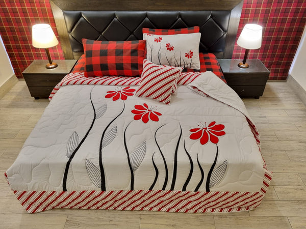 IV313 Cotton Comforter Set - Light Filling