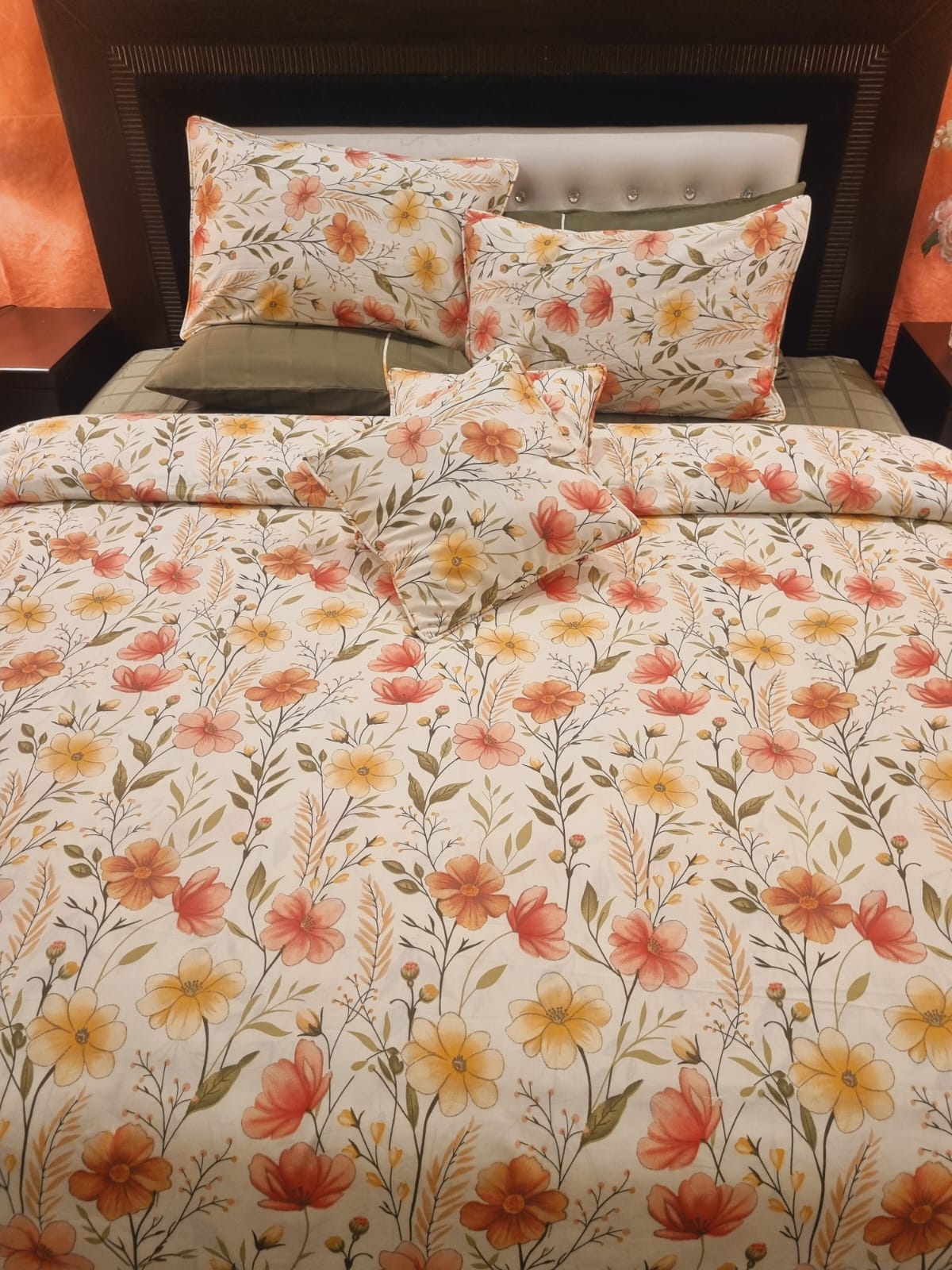 IV701 Luxury Cotton Satin Duvet Cover Set - Without Filling