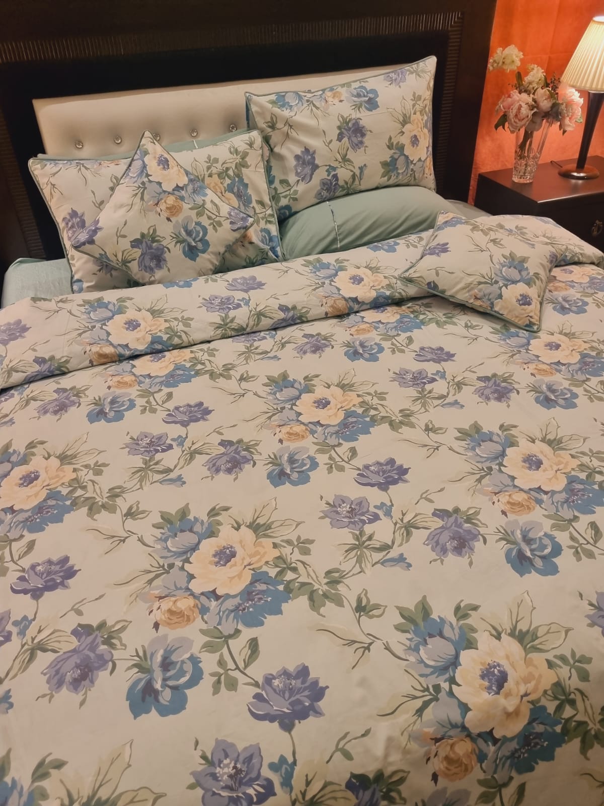 IV702 Luxury Cotton Satin Duvet Cover Set - Without Filling