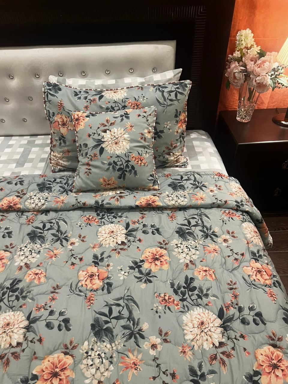 IV659 Cotton Comforter Set - Light Filling
